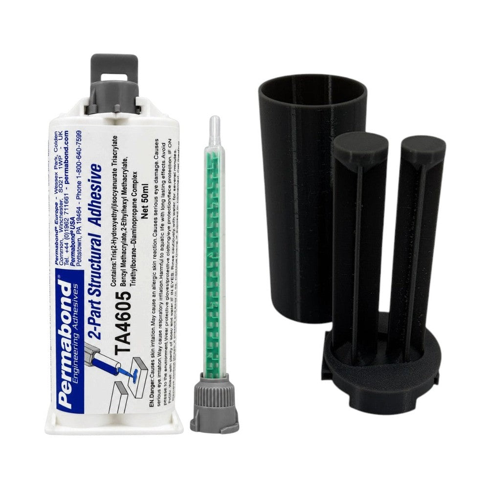 Permabond TA4605 Polyolefin PE, PP & Rubber Bonder Thick Gel Fast Set 5-10 min Acrylic MMA Adhesive Off-White Permabond