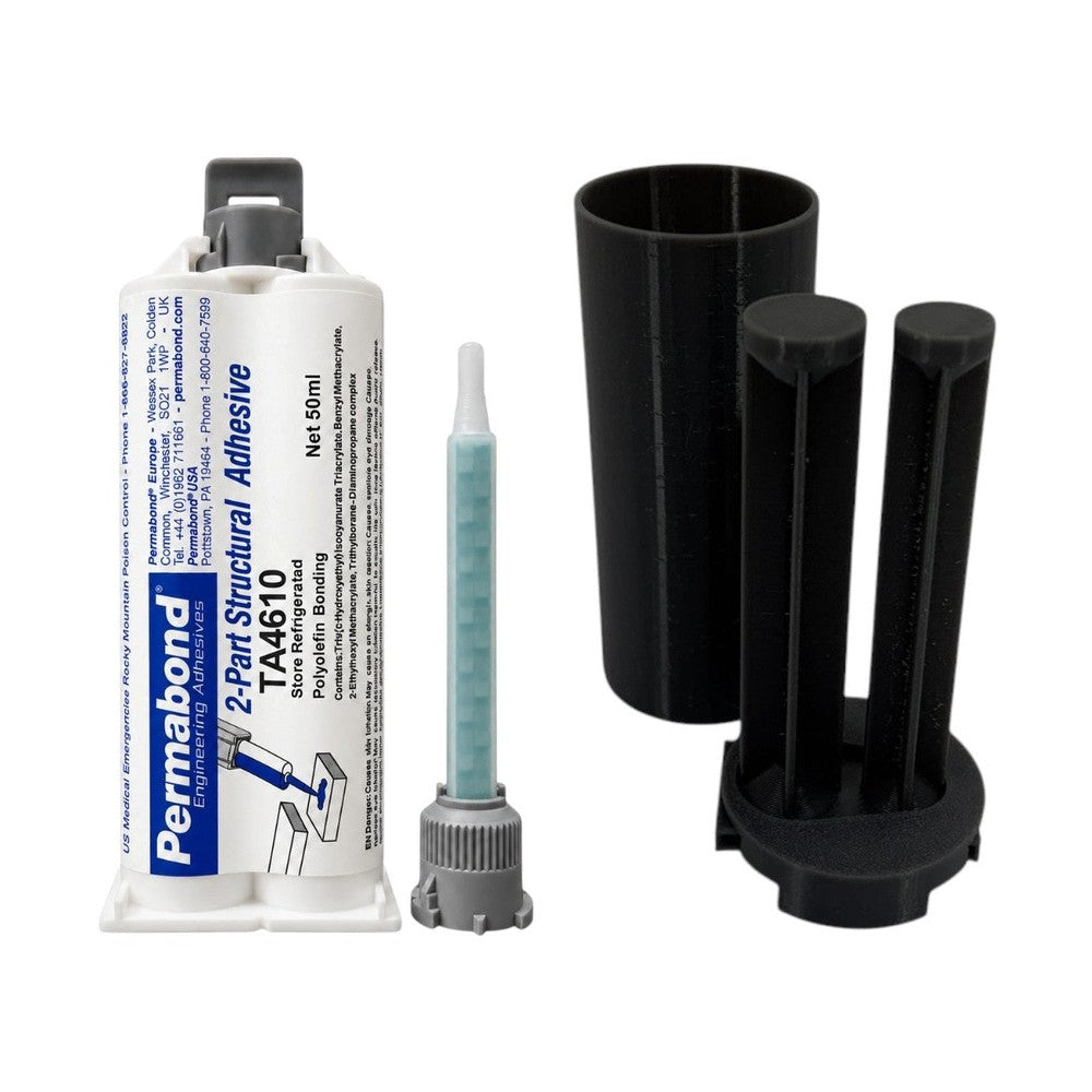 Permabond TA4610 Polyolefin PE, PP , Teflon PTFE & Rubber Bonder Thick Gel 12-15 min Acrylic MMA Adhesive Off-White Permabond