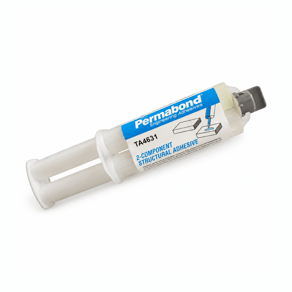 Permabond TA4631 Polyolefin PE, PP , Nylon & Rubber Bonder, Clear Color, Thin Viscosity 12-18 min Acrylic MMA Adhesive White Permabond