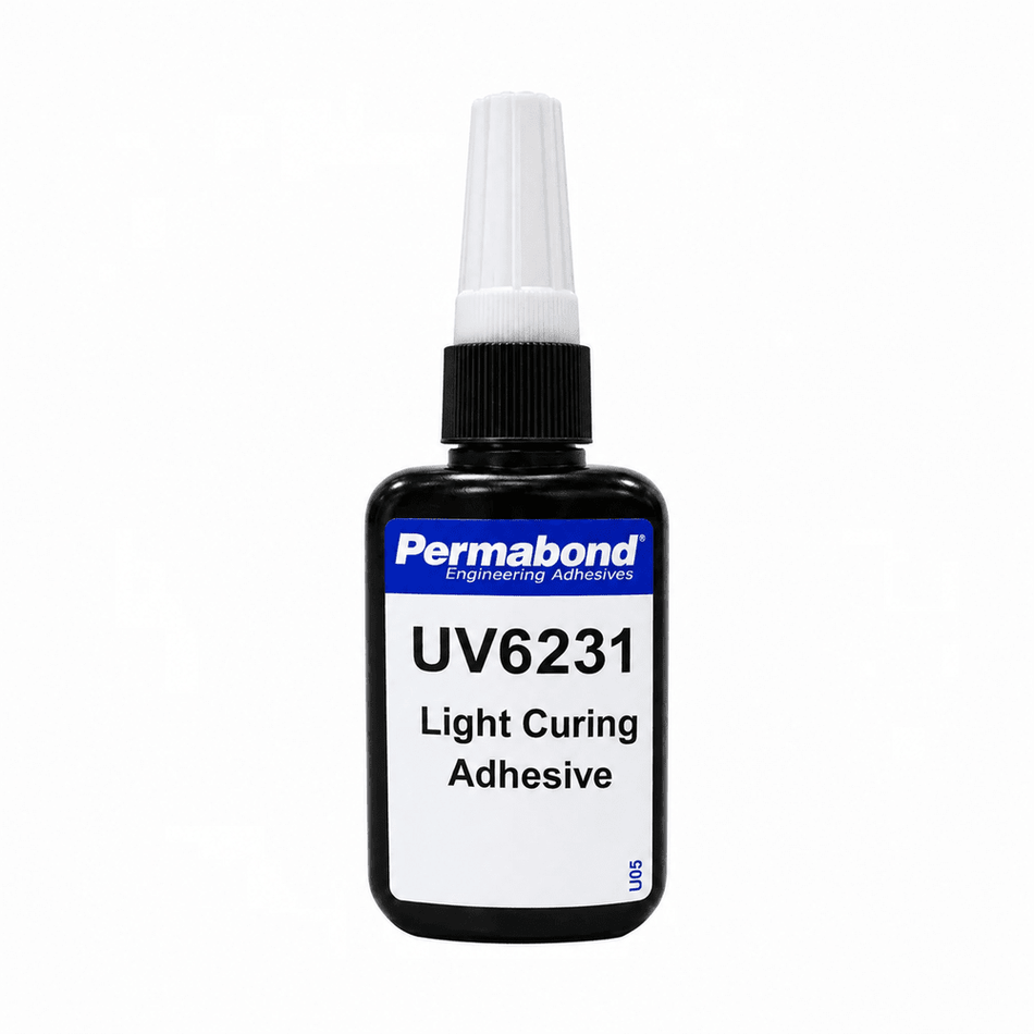 PERMABOND UV6231 UV glue with high clarity and excellent moisture and humidity resistance, thicker gel ultra-slow flow Permabond