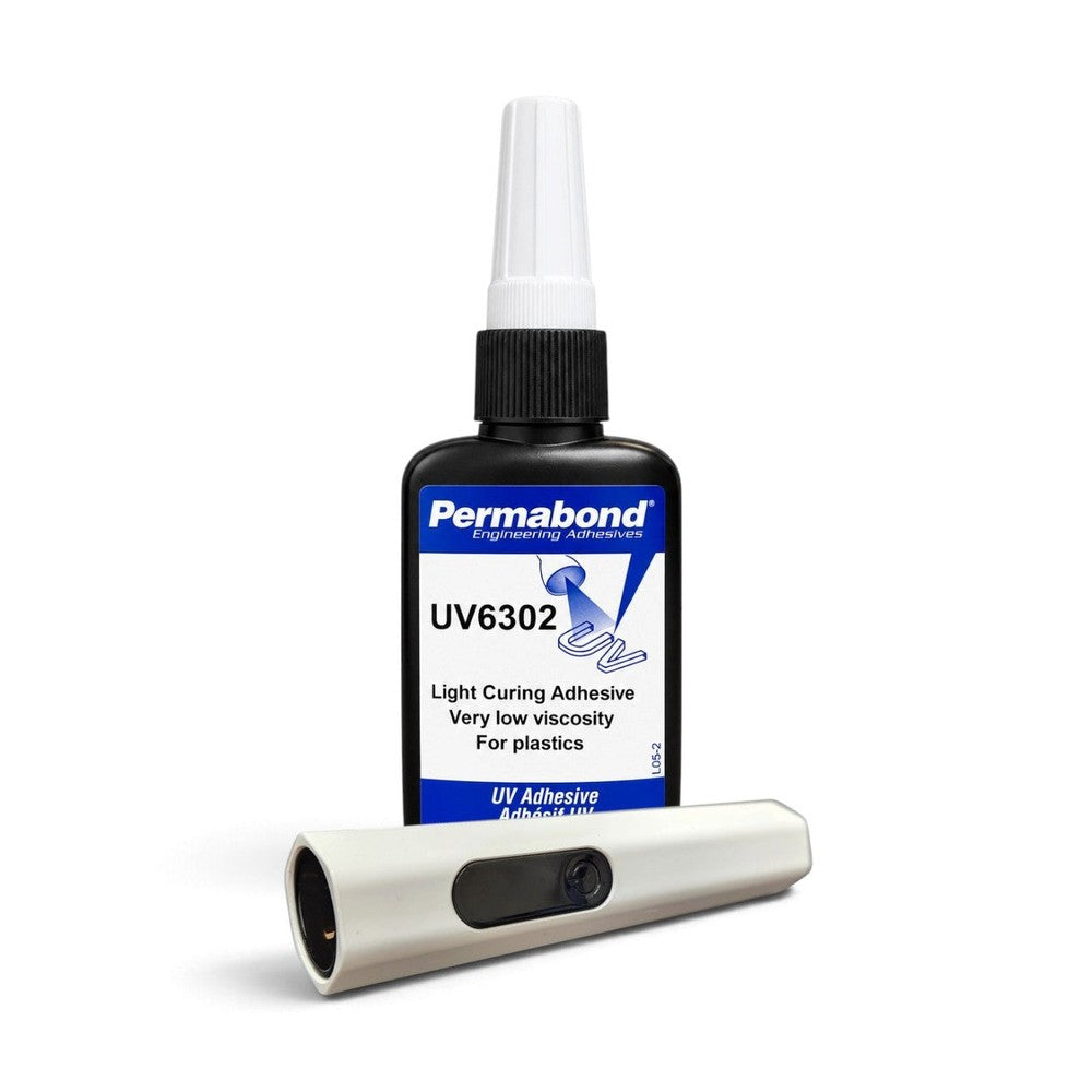 Permabond UV6302 Low-Viscosity UV Adhesive for Fast Plastic Bonding Permabond
