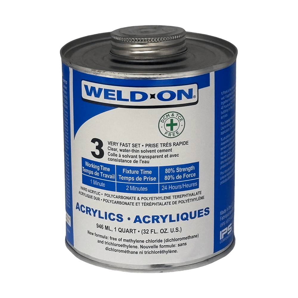 Weld-On #3 Clear Acrylic Cement – DCM & TCE Free Weld-On