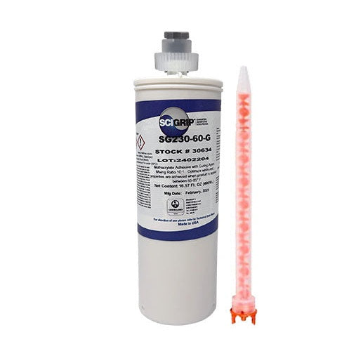 SciGrip SG230HV Non-Sag Toughened 60 min Gray 490ml 10:1 MMA Adhesive for Large Gap Filling and Large Structures SciGrip