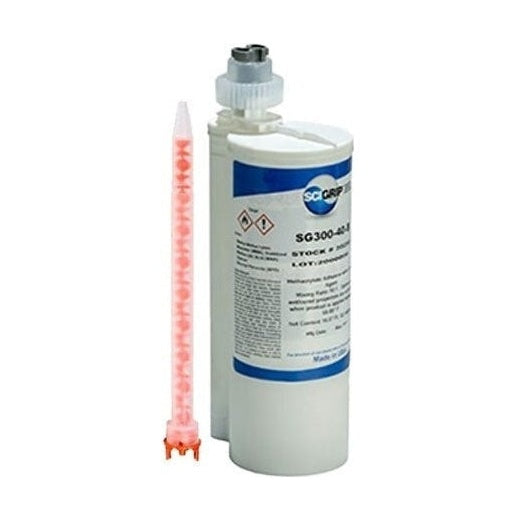 SciGrip SG300 Black High Strength Toughened 05, 15 & 40 min 490ml 10:1 MMA Methacrylate Adhesive PerigeeDirect