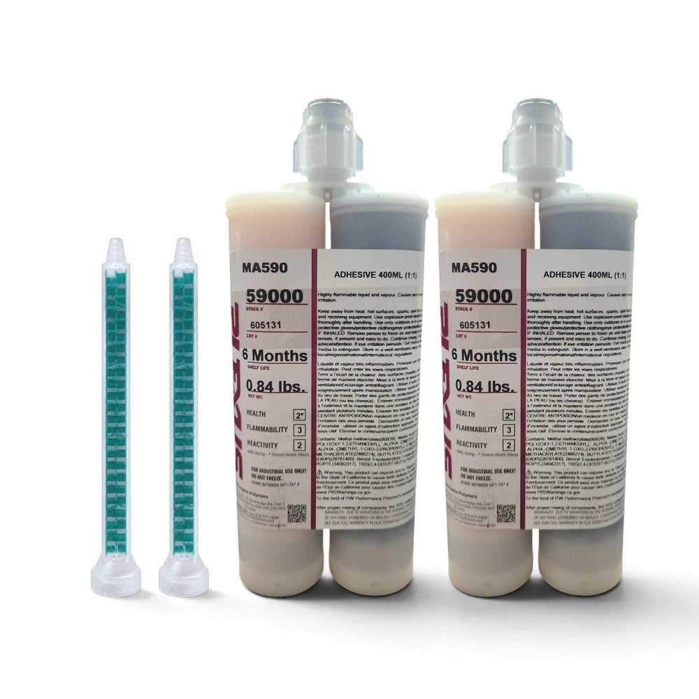 Seakeeper Ride Tabs Installation Adhesive Kits and Accessories - 400ml Plexus MA590 Black MMA Adhesive Kits Toughened 1:1 ratio Plexus