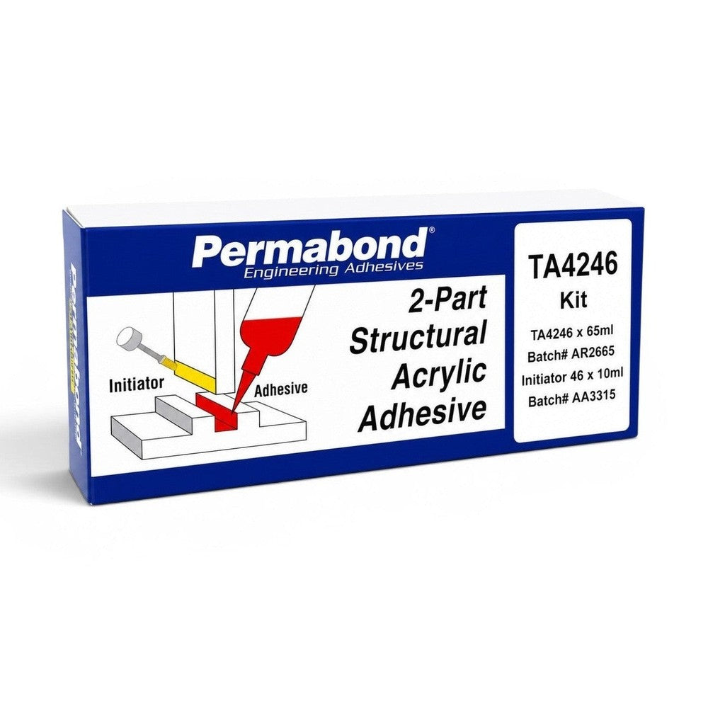 Permabond Acrylic Medium Set 15-30 min TA4246 65ml Kit Initiator 46 10ml Included Permabond