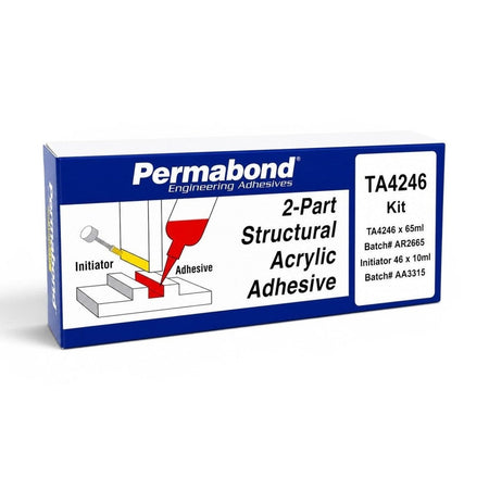 Permabond Acrylic Medium Set 15-30 min TA4246 65ml Kit Initiator 46 10ml Included Permabond