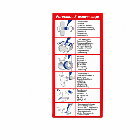Permabond Acrylic Medium Set 15-30 min TA4246 65ml Kit Initiator 46 10ml Included Permabond
