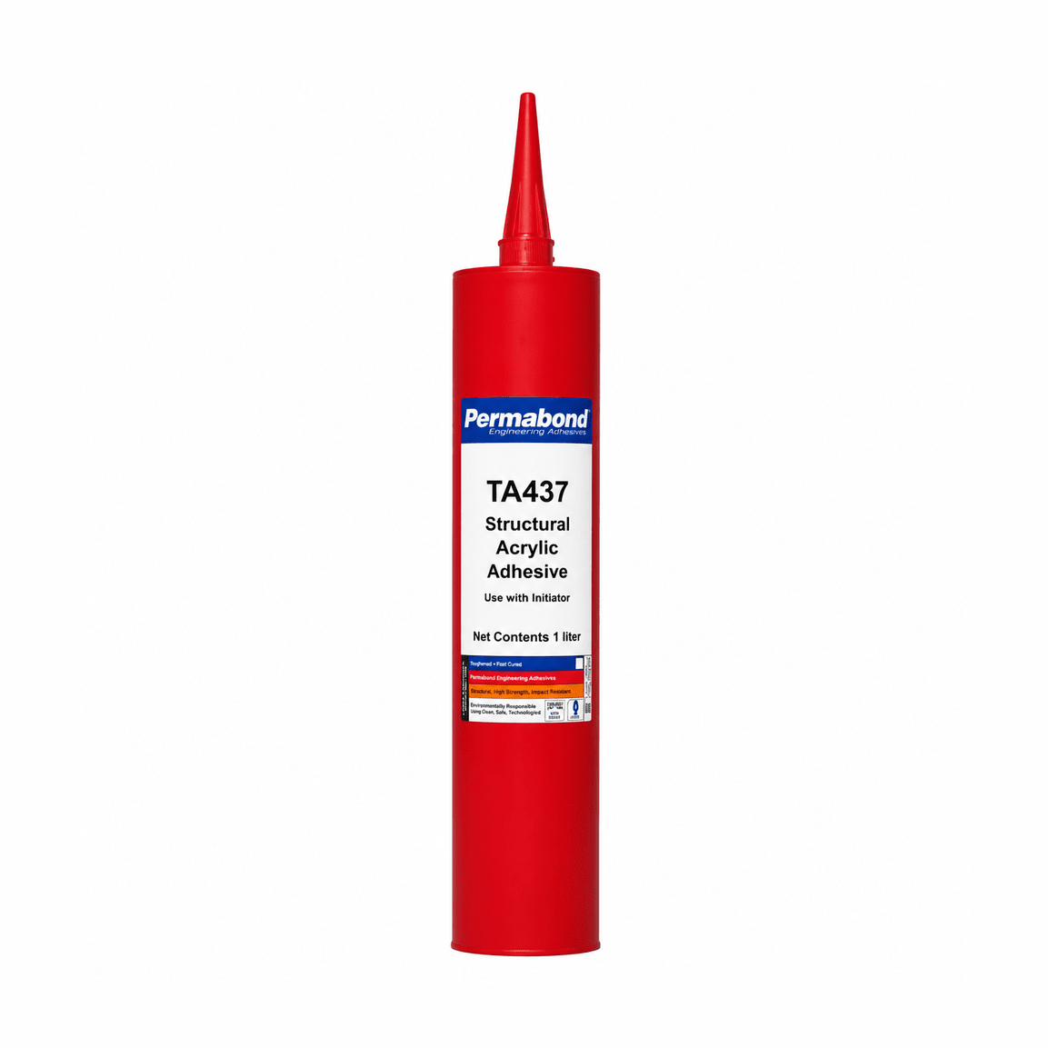 Permabond Acrylic Slow Set 30-60 min TA437 300ml Cartridge and Starter Kit Permabond