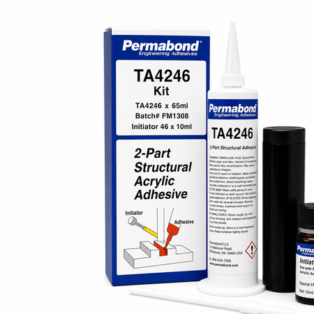 Permabond Acrylic Medium Set 15-30 min TA4246 65ml Kit Initiator 46 10ml Included Permabond