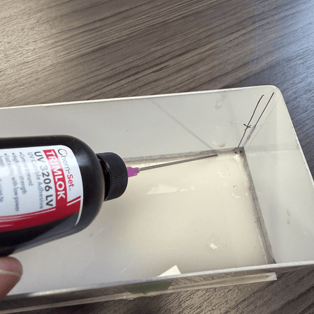 Chem-Set TrimLok UV3206LV Low Viscosity Clear UV Curable Adhesive for Signage and Plastics Trim Lok