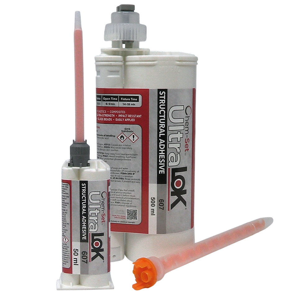 UltraLok® 607 Clear Structural Acrylic Adhesive - UV-Resistant Plastic-to-Metal Bonding UltraLok