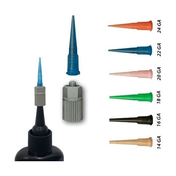 Plastic Dispensing Tip Kit for UV Adhesive Bottles (Plastic Taper Tips ...