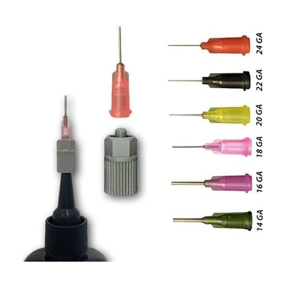 Tipps Adapter Steel Dispensing Tip Kit for UV Adhesive Bottles (Steel Tips + Luer-Lo ...