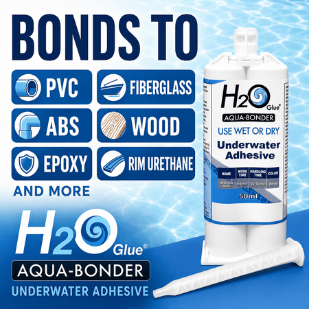 H2O Glue® Aqua-Bonder Underwater Adhesive Chem-Set