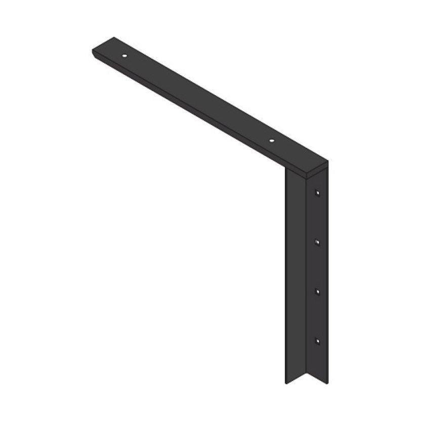 CounterBalance Concealed Flat Bracket, 2 inch white, 18 inch