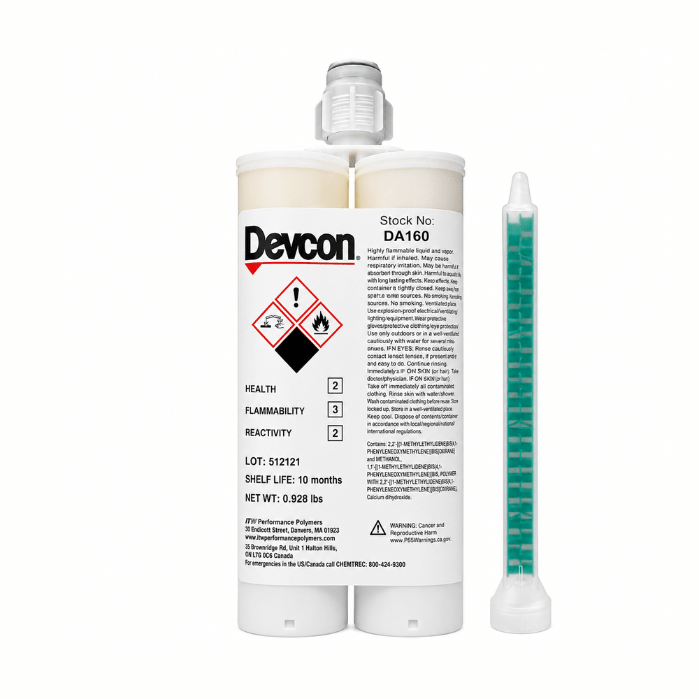 Devcon Plastic Welder White DA291 50ml & DA160 400ml - High-Strength Toughened MMA Adhesive Devcon