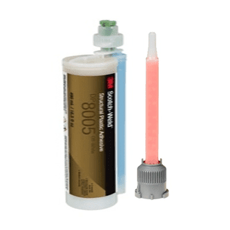 3M Scotch-Weld DP8005 Off-White Cartridge 10:01 Mix Ratio, Nylon Bonder Acrylics Adhesive PerigeeDirect