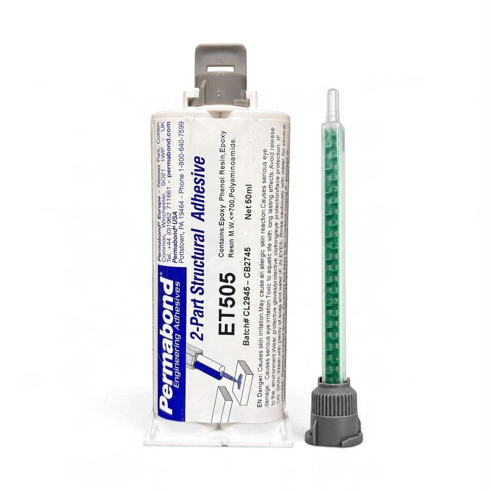 Permabond ET505 Slow Set 60 - 120 minute Toughened Flexible Epoxy Adhesive PERMABOND