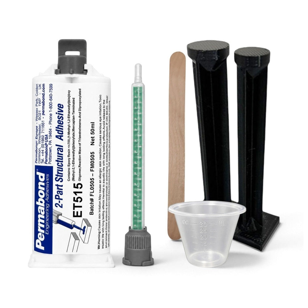 Permabond ET515 1:1-Ratio Medium Set 10 - 20 min Two-Part Epoxy Adhesive Cartridges and Accessories Permabond