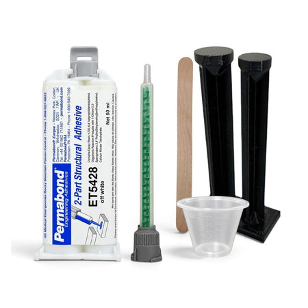 PERMABOND ET5428 Medium Set 10 - 20 min Two Component Epoxy Cream Cartridges & Accessories Permabond