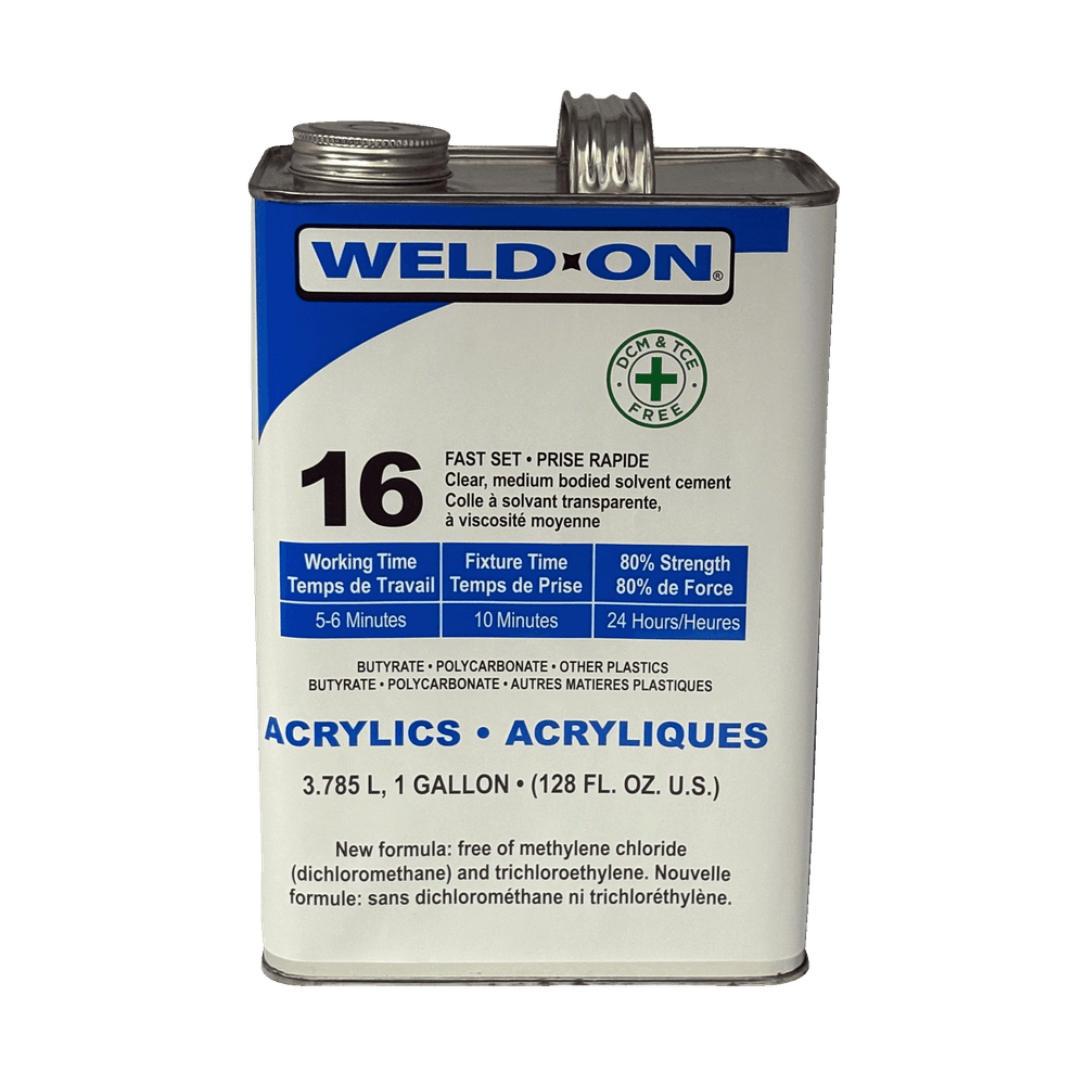 Weld-On #16 Clear Acrylic Cement – DCM & TCE Free Weld-On