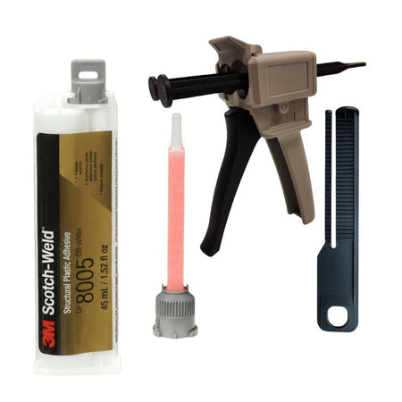 3M Scotch-Weld DP8005 Black Glue for Polyethylene PE, Polypropylene PP, and TPO Soft Rubbery Plastics PE, HDPE, LDPE, PP, PPCO, PPHO 3M Scotch-Weld