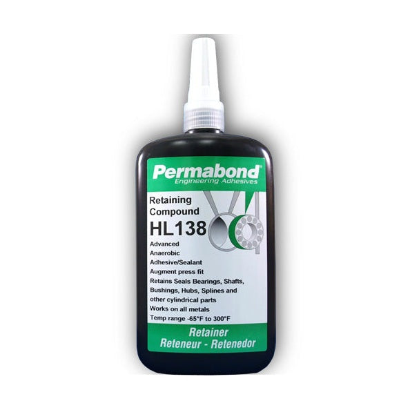 Permabond Anaerobic HL138 with high strength, low viscosity, general purpose, anaerobic retaining compound Permabond