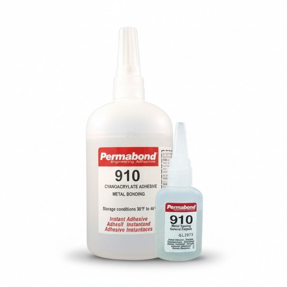 Permabond 910 Instant Adhesive - Fast-Set Low Viscosity Thin Metal Bonder Methyl CA Permabond
