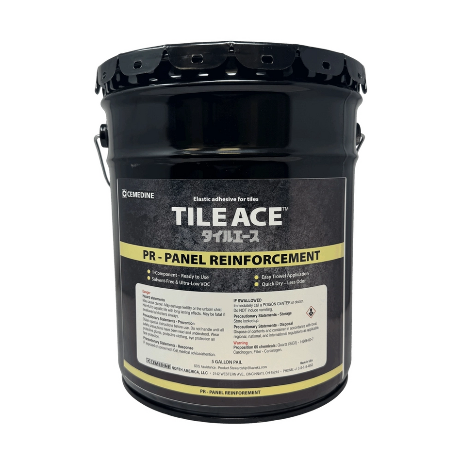 Cemedine Tile Ace PR – Panel Reinforcement Adhesive – 5 Gallon Pail 19.3KG Tile Ace