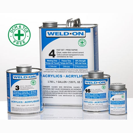 Weld-On #4 Clear Acrylic Plastic Cement – DCM & TCE Free Weld-On