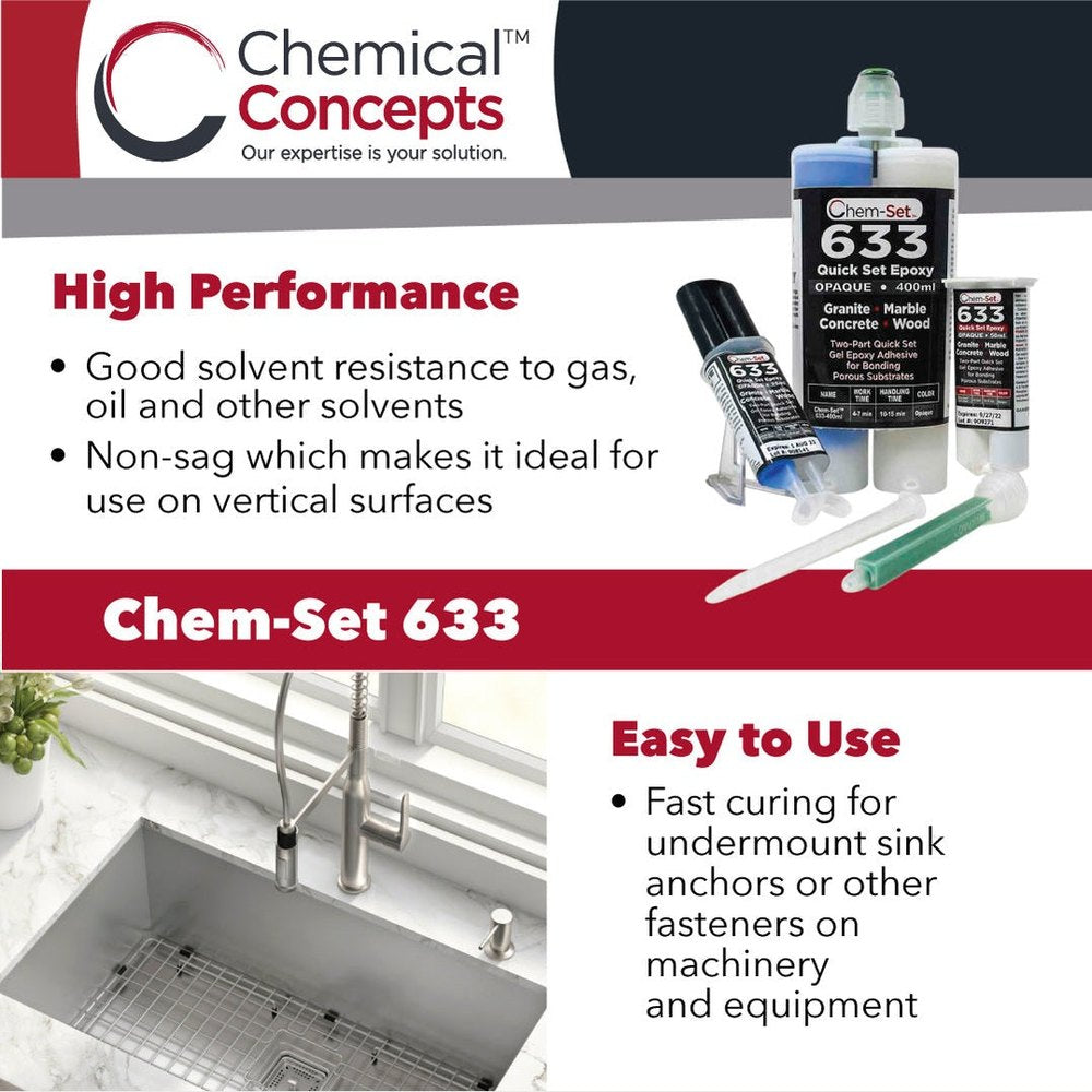 Chem-Set™ 633 5 Minute Gel Epoxy Adhesive – Perigee Direct
