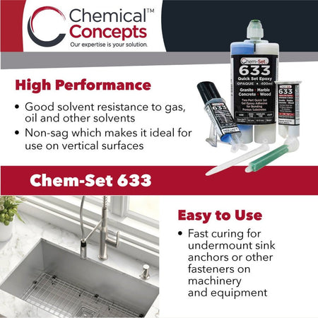 Chem-Set™ 633 5 Minute Gel Epoxy Adhesive Chem-Set