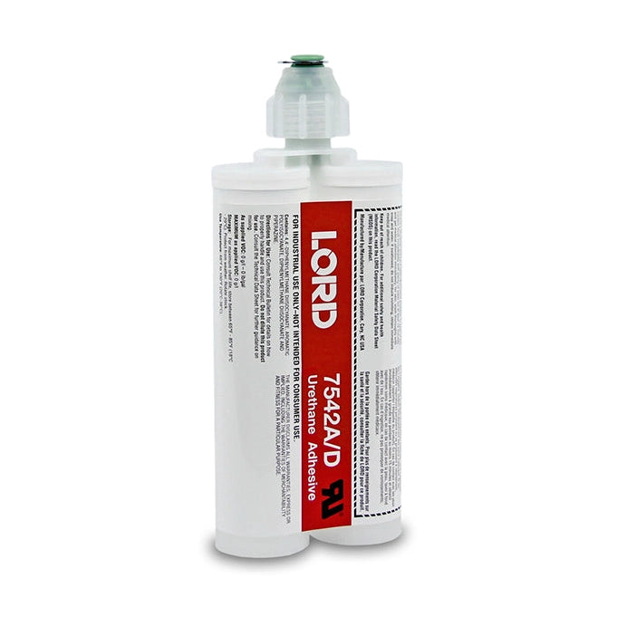 LORD 7542 Urethane Adhesive System - Thin Viscosity, Flowable with Configurable Set-Time & high strength for FRP, SMC, Plastics, primed metals, powder coating Lord