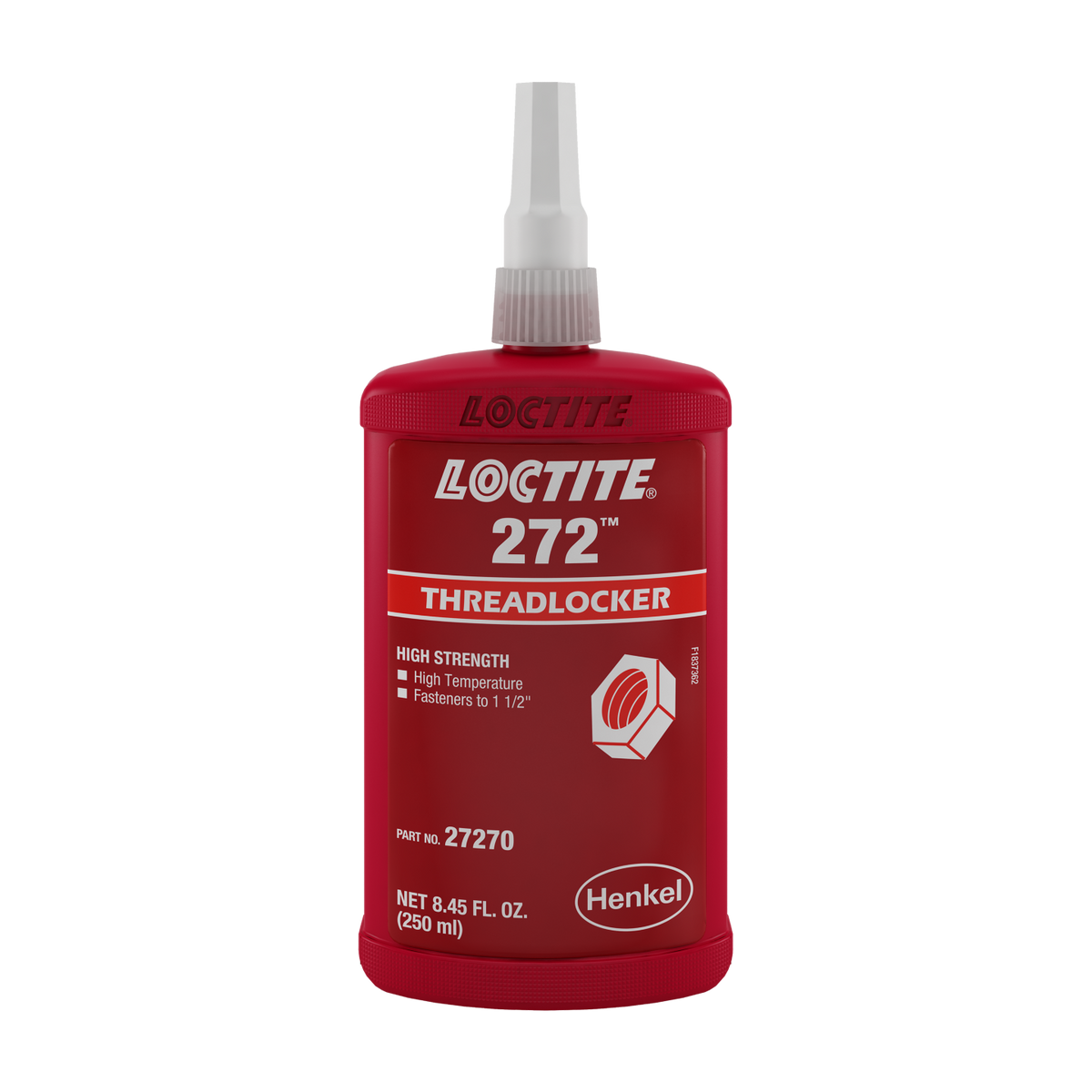 LOCTITE 272 red high-strength threadlocker, 250 mL bottle