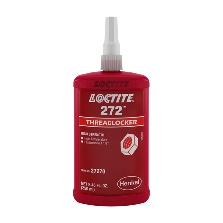 LOCTITE 272 red high-strength threadlocker, 250 mL bottle