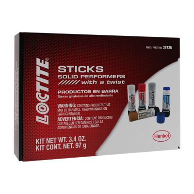 Loctite 576507 Thread Treatment Sticks Kit, five-stick assortment