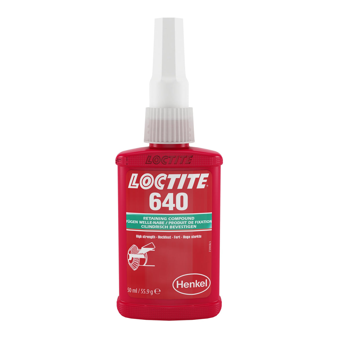 LOCTITE 640 high-strength retaining compound, 50 mL bottle