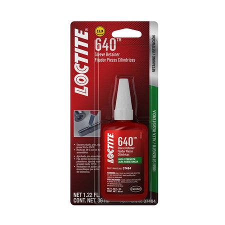 LOCTITE 640 sleeve retainer, 36 mL bottle in retail packaging