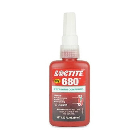 Loctite 680 green retaining compound, 50 mL bottle