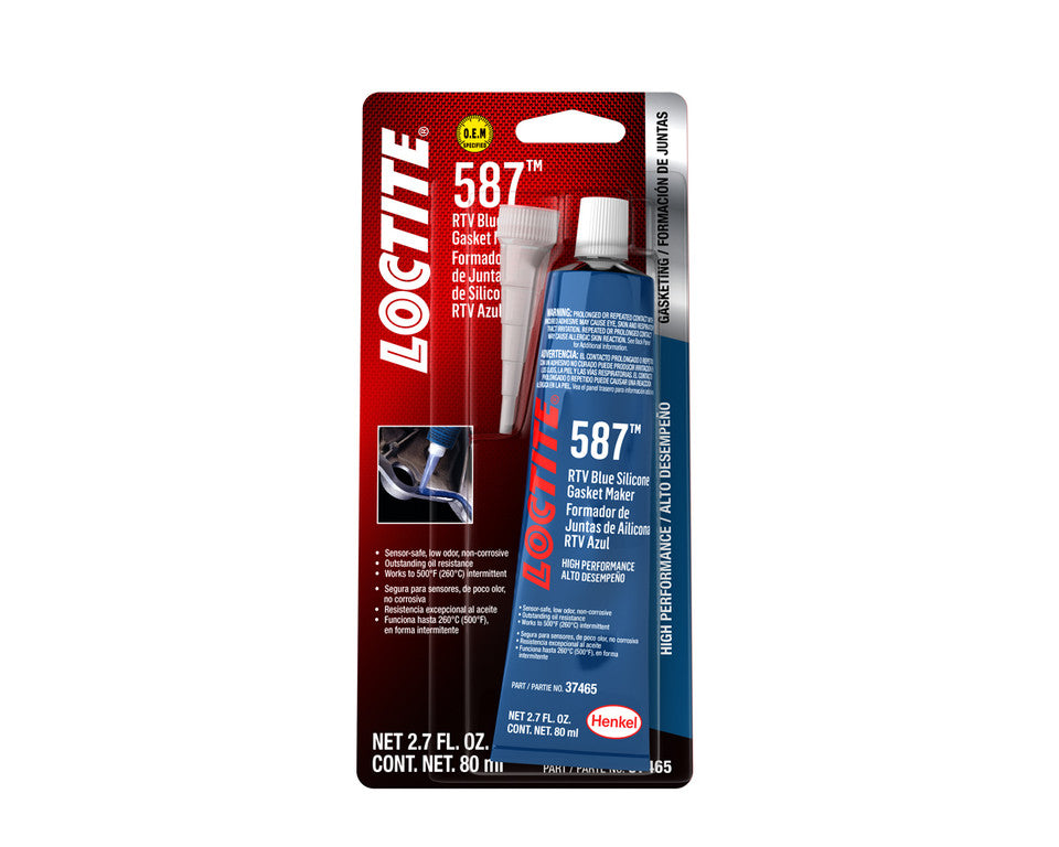 Loctite SI 587 blue RTV silicone gasket maker, 80 mL tube