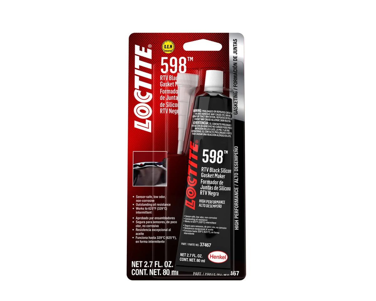 Loctite SI 598 silicone gasket maker, 80 mL tube with nozzle