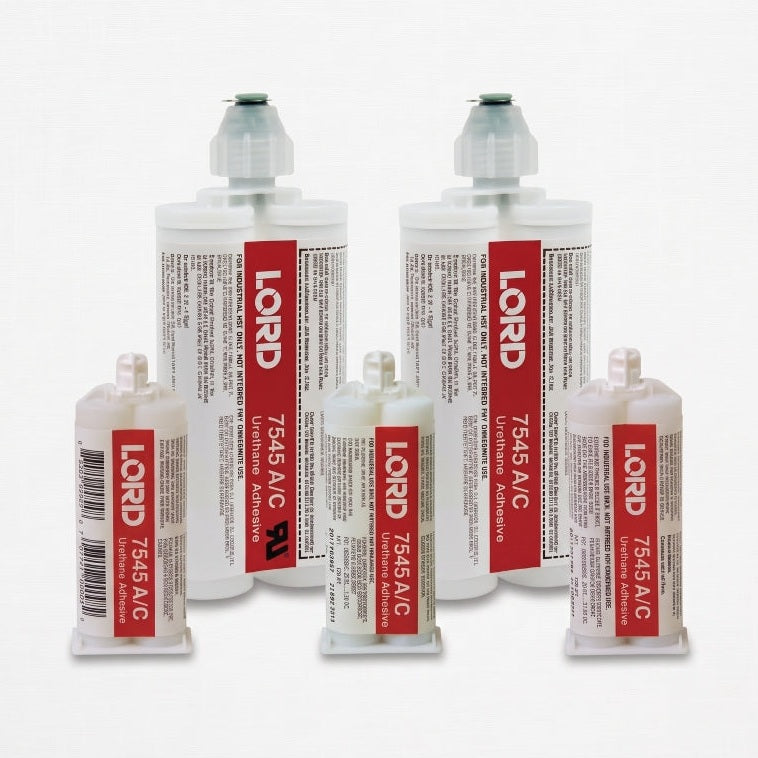 LORD 7545 A/C Medium Set 6-8 Minute Urethane Adhesive System - Thick Viscosity, Non-Sag with Configurable Set-Time & high strength for FRP, SMC, Plastics, primed metals, powder coating Lord