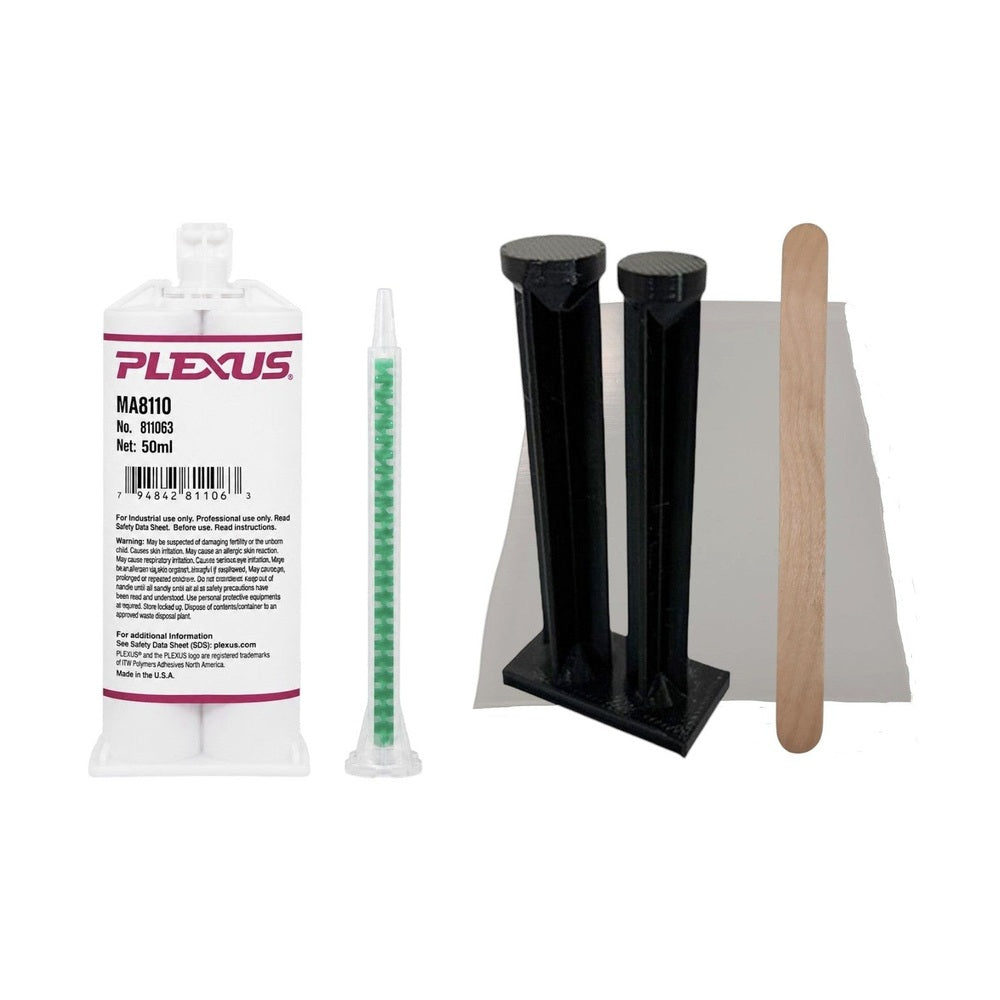 PLEXUS MA8110 GB - Metals, Galvanized Metals, Hot-Dipped Metals, Nylons, and Plastics MMA Glue Medium 10-Min Set Toughened Low-Odor Marine Optimized Plexus
