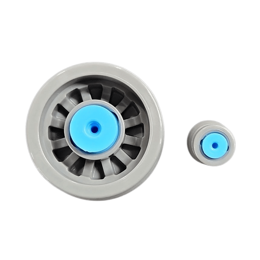 MixPac 50ml Empty 10:1 Ratio S-System RoundBack B-System with S-Flange 2-Part Cartridges with sealing cap & pistons PBT Plastic, optimized for MMA Materials MixPac