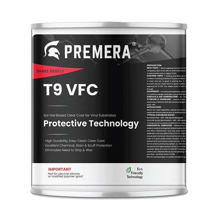 Premera T9 Vinyl Floor Coat VCT/LVT/LVP Impervious Silicon Dioxide SIO2 Barrier Nukote Premera