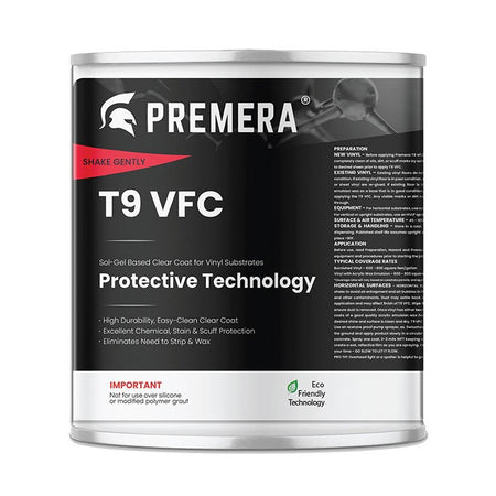 Premera T9 Vinyl Floor Coat VCT/LVT/LVP Impervious Silicon Dioxide SIO2 Barrier Nukote Premera