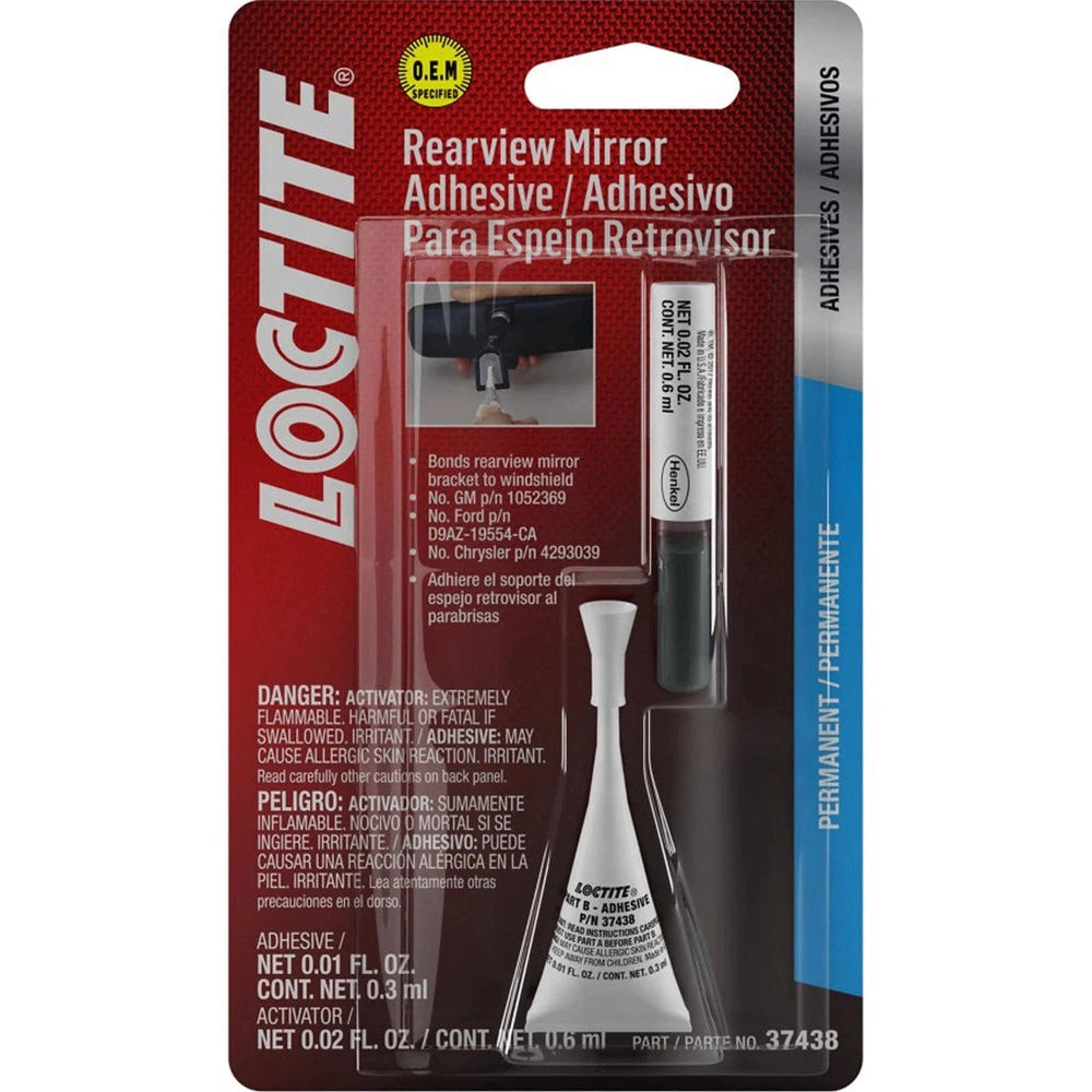 Loctite 487865 Rear View Mirror Adhesive Kit – Metal-to-Glass Repair Loctite