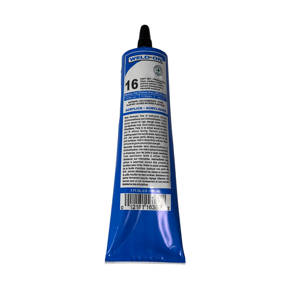 Weld-On #16 Clear Acrylic Cement – DCM & TCE Free Weld-On