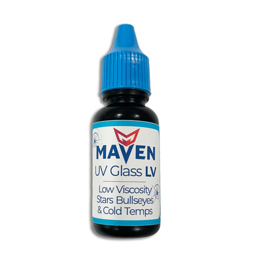 Maven UV Glass LV - Low Viscosity 20cps UV Curable Resin for windshield repars - 1 Liter Bottle, UOM is 1ml